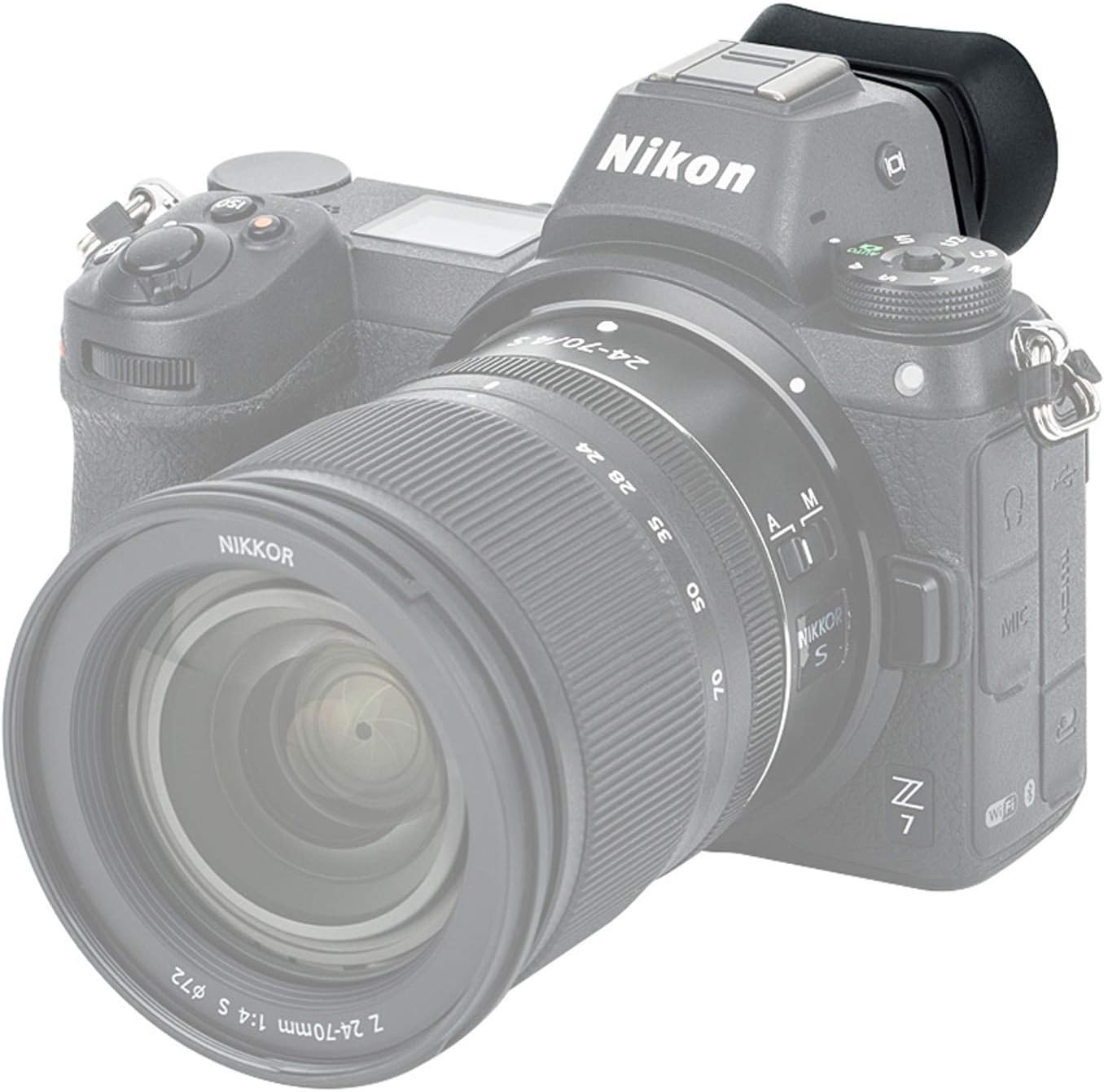 JJC KIWIFOTOS – Ojo ergonómico para cámara larga para Nikkor Z5 Z6 Z7 Z6II Z7II, visor de piezas para ojos de copa de ojo reemplazar DK-29, silicona