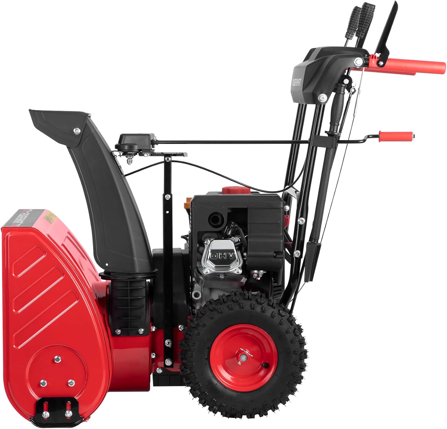 PowerSmart Soplador de nieve de 24 pulgadas, 2 etapas, motor de 212 cc, alimentado a gas con arranque eléctrico PS24