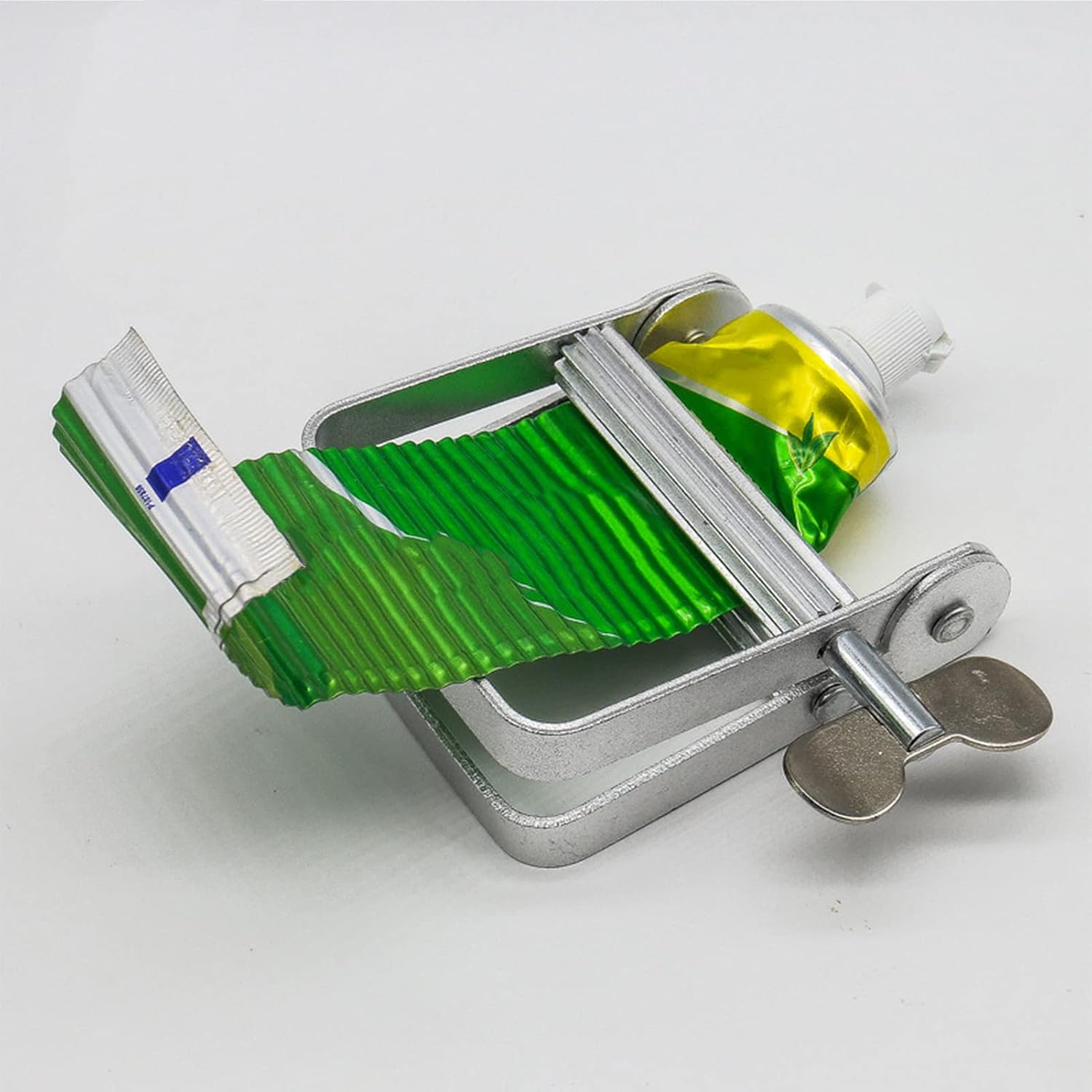 Rodillo de tubo exprimidor de pasta de dientes, multifuncional, de metal, para pasta de dientes, exprimidor de tubo de pintura, escurridor de