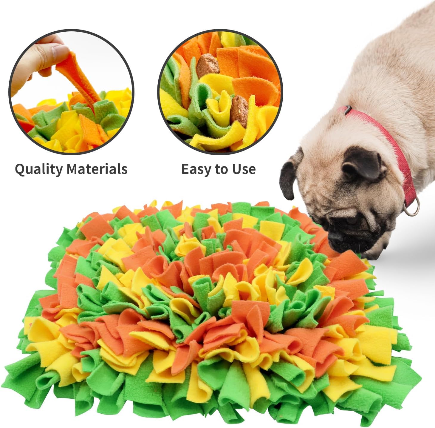 Tapete para olfatear mascotas para perros, tapete de alimentación para perros, alfombrillas de entrenamiento de nariz para forrajería, juguetes
