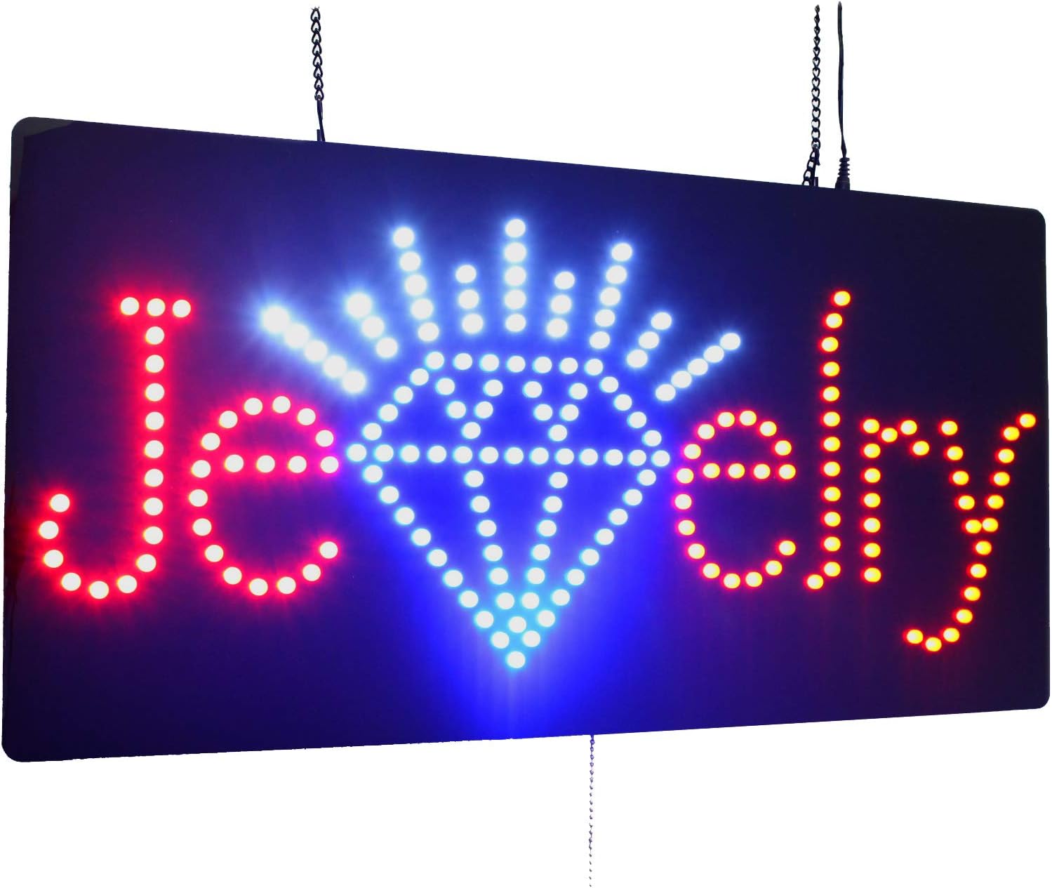 Letrero de joyería, señalización de TOPKING con luces LED de neón, tienda, ventana, tienda, negocios, exhibición, regalo de gran apertura