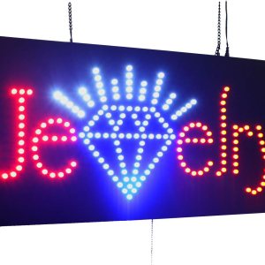 Letrero de joyería, señalización de TOPKING con luces LED de neón, tienda, ventana, tienda, negocios, exhibición, regalo de gran apertura Letrero de joyería, señalización de TOPKING con luces LED de neón, tienda, ventana, tienda, negocios, exhibición, regalo de gran apertura
