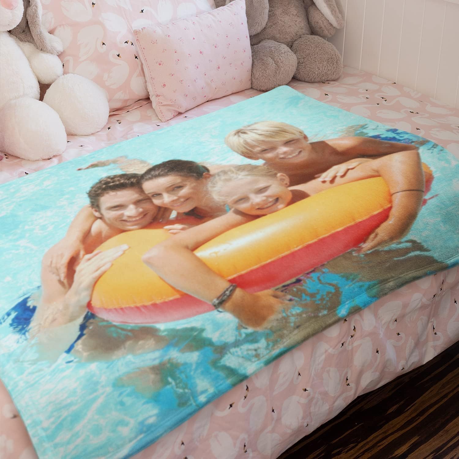 CanvasChamp Manta de forro polar, personaliza mantas de forro polar, imprime tu foto en una manta, tamaño Queen – 50 x 60 pulgadas