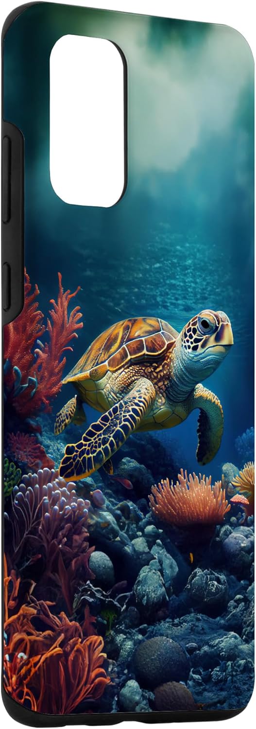 Funda para Galaxy S20+ Sea Swimming Turtle Blue Underwater Ocean Animal Tropical