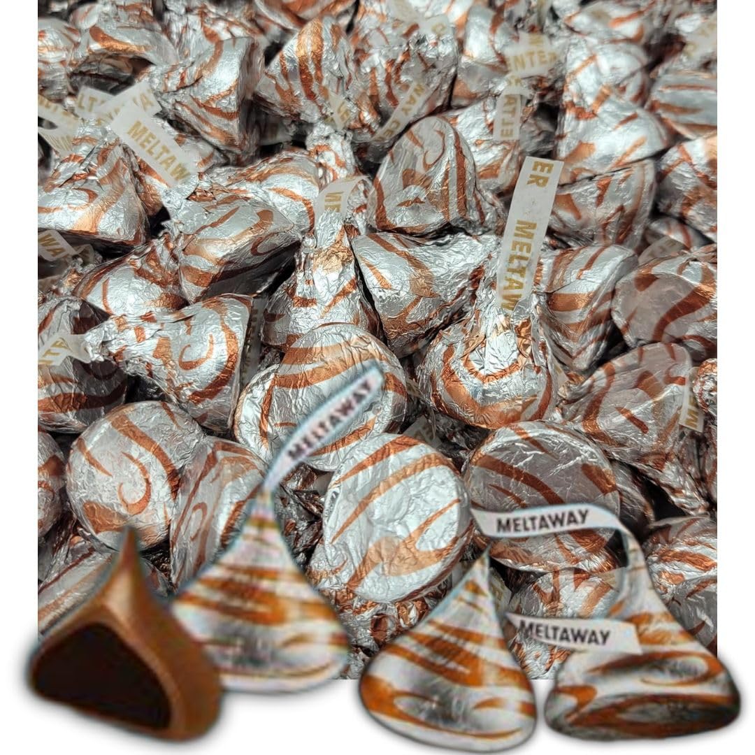 Hershey’s Kisses Meltaway – Caramelos de chocolate con leche, envueltos individualmente, 4 libras, paquete a granel (380 piezas)