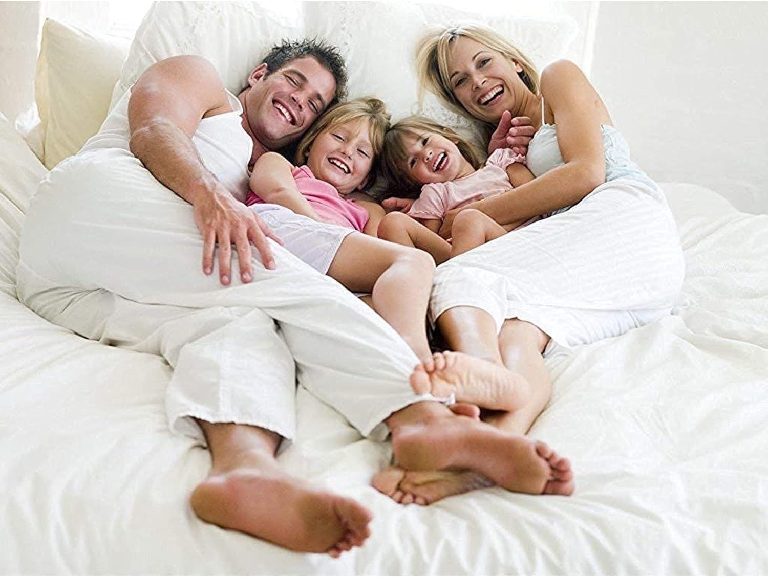Lujoso y único juego de cama redondo de 3 piezas de algodón 100% natural de 800 hilos (92 pulgadas de diámetro, tamaño King) de 15 pulgadas de