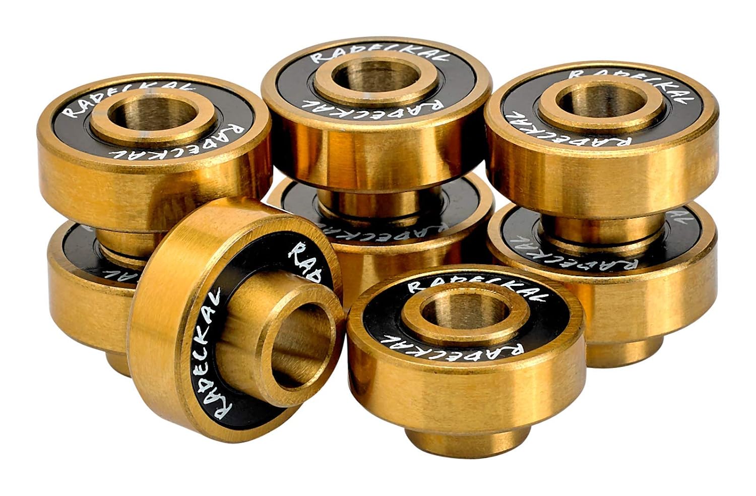 RADECKAL Black Mamba ABEC 9 – Rodamientos para patineta con espaciadores integrados para patinetas, longboards, cruceros, prelubricados,