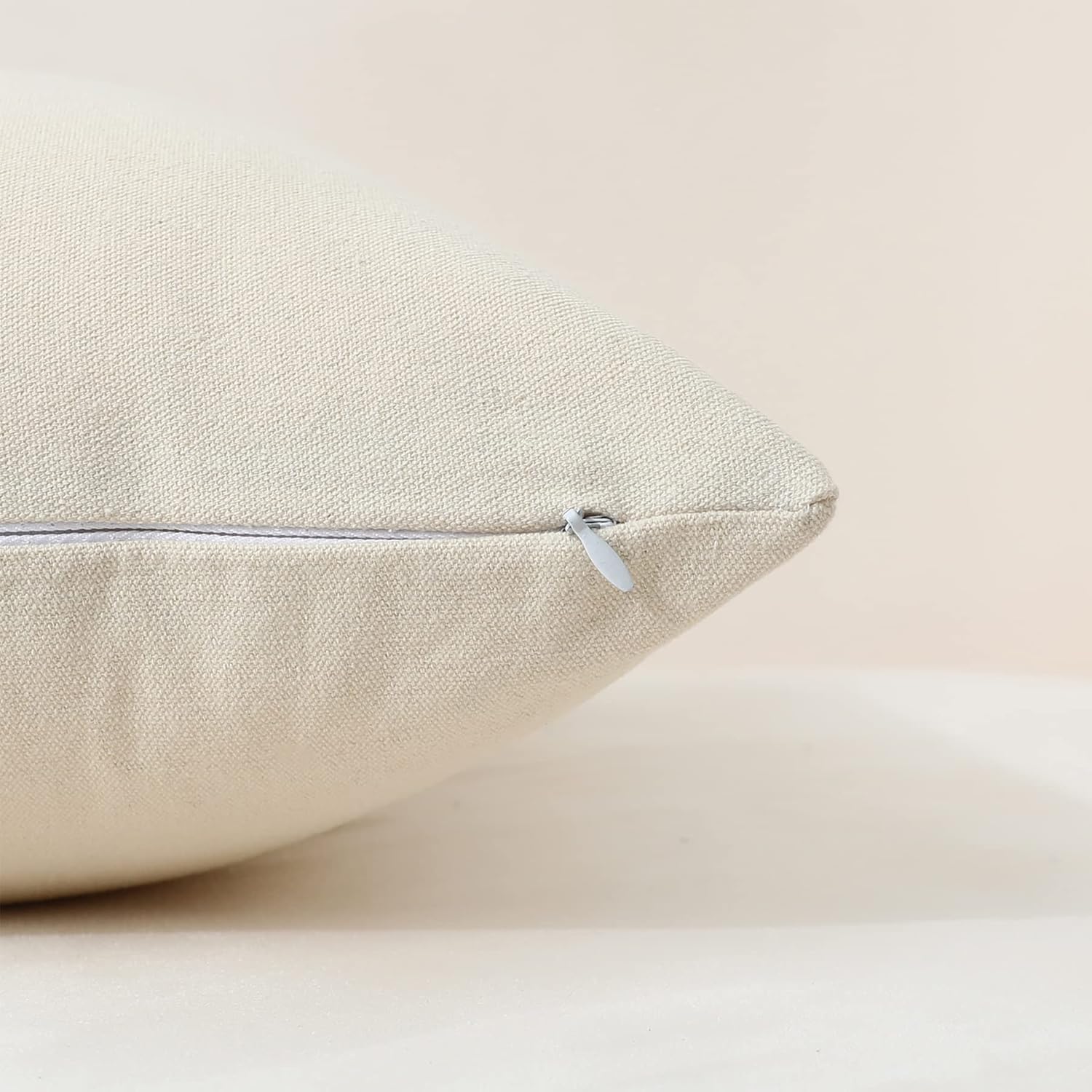 Fundas de almohada de 12 x 20 pulgadas, fundas de almohada de cuero sintético de algodón marrón claro, fundas de almohada decorativas para el hogar,