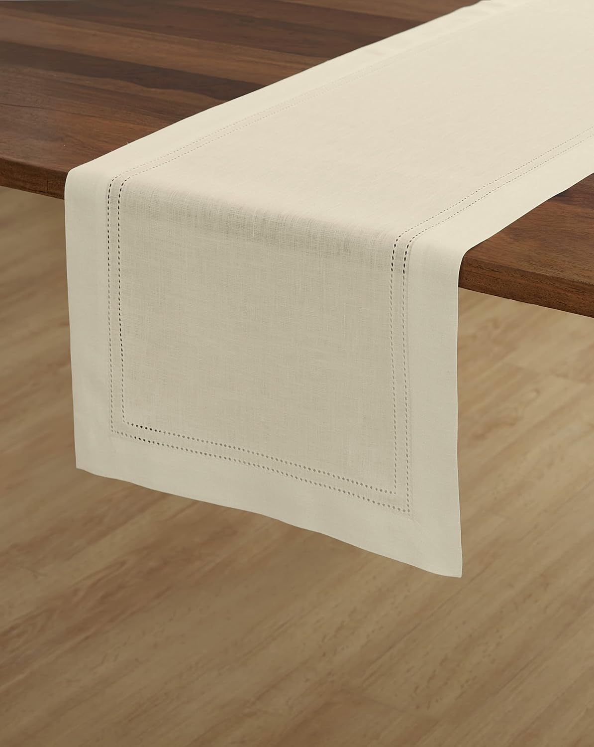 Solino Home Camino de mesa de lino de 14 x 90 pulgadas, camino de mesa de lino 100% puro con doble vainica para otoño, Acción de Gracias, hecho a