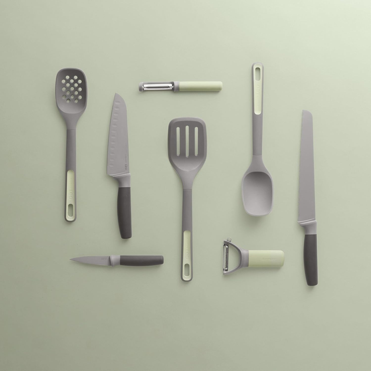BergHOFF Balance Cuchara antiadherente de nailon para pasta de 12 pulgadas, para servir espagueti, fideos ramen, mango largo con lazo para colgar,