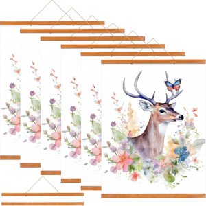 Marco magnético para colgar pósteres, 6 unidades, de 20 pulgadas de ancho, 20 x 28, 20 x 30, 20 x 26 pulgadas, de madera maciza, para colgar Marco magnético para colgar pósteres, 6 unidades, de 20 pulgadas de ancho, 20 x 28, 20 x 30, 20 x 26 pulgadas, de madera maciza, para colgar