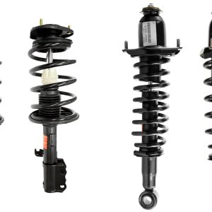 Monroe 1000058VK Juego de 4 piezas de amortiguador de suspensión delantera y trasera y muelles helicoidales para Toyota Corolla 2003-2008 Monroe 1000058VK Juego de 4 piezas de amortiguador de suspensión delantera y trasera y muelles helicoidales para Toyota Corolla 2003-2008