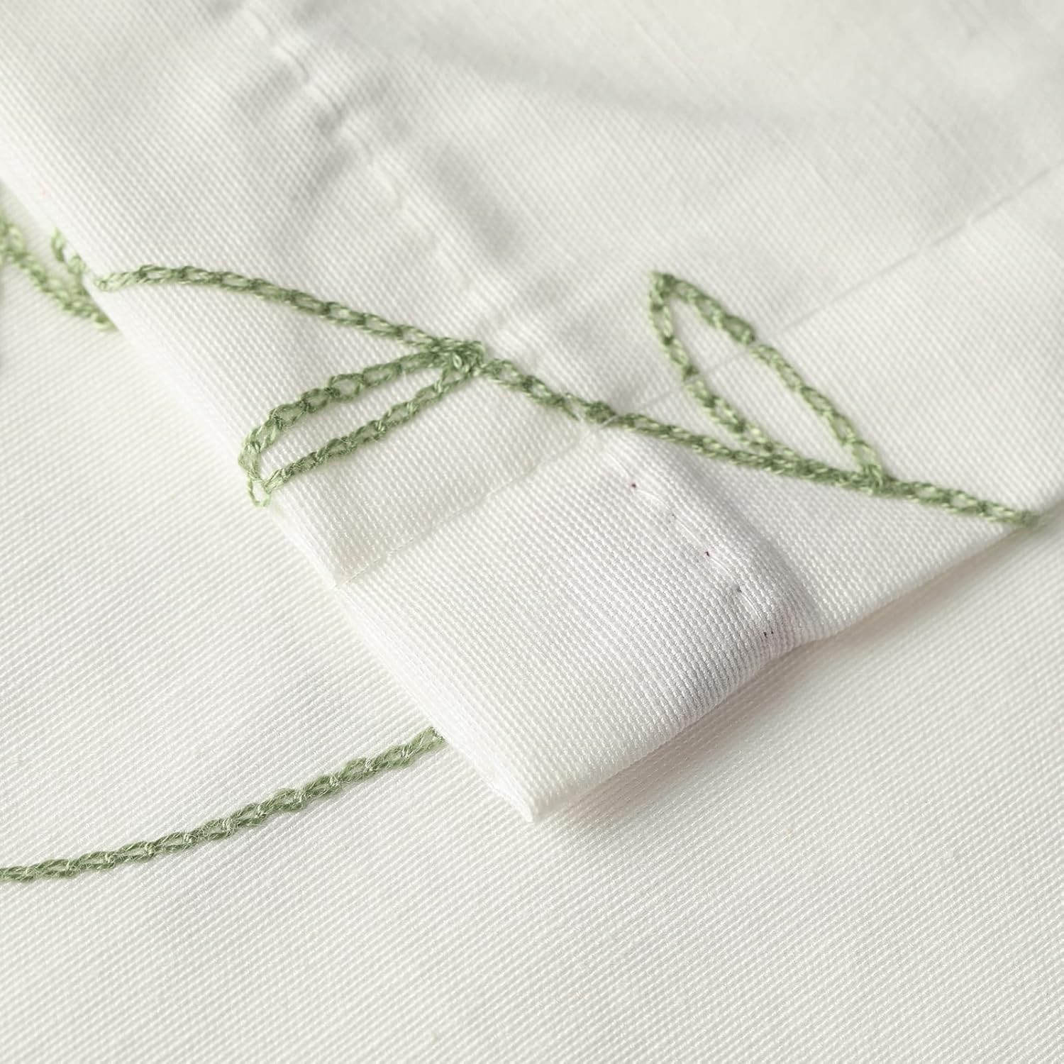VOGOL – Cenefa de cocina bordada con diseño floral para ventanas, cenefas de lino para sala de estar, cenefas de bolsillo para ventanas pequeñas,
