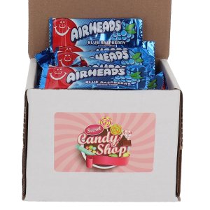 AirHeads Taffy Mini caramelo a granel en caja (envueltos individualmente) (frambuesa azul, 1 libra) AirHeads Taffy Mini caramelo a granel en caja (envueltos individualmente) (frambuesa azul, 1 libra)