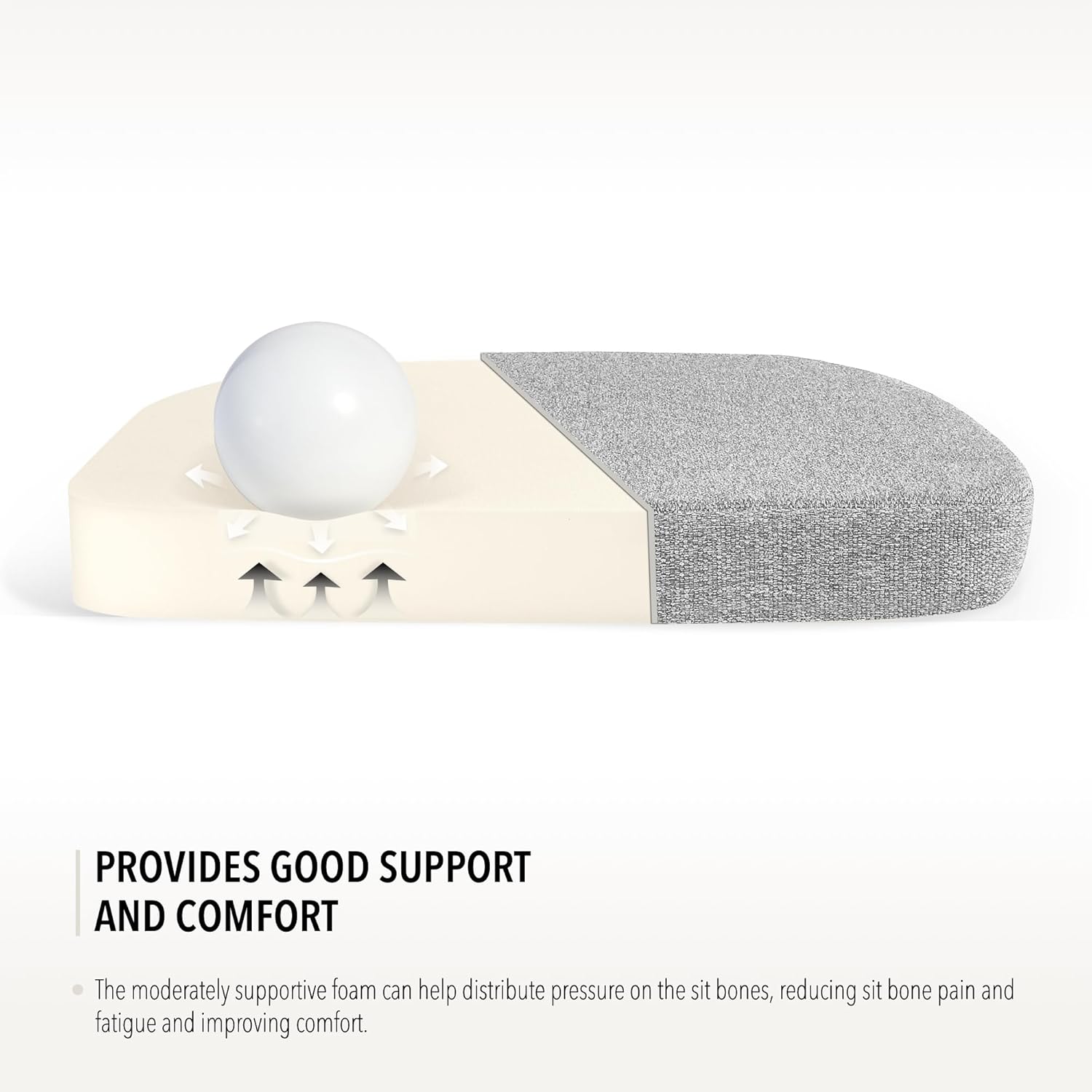 Tromlycs Cojines de silla para sillas de comedor, almohadillas de cocina, paquete de 4 asientos de habitación para interiores en forma de U,