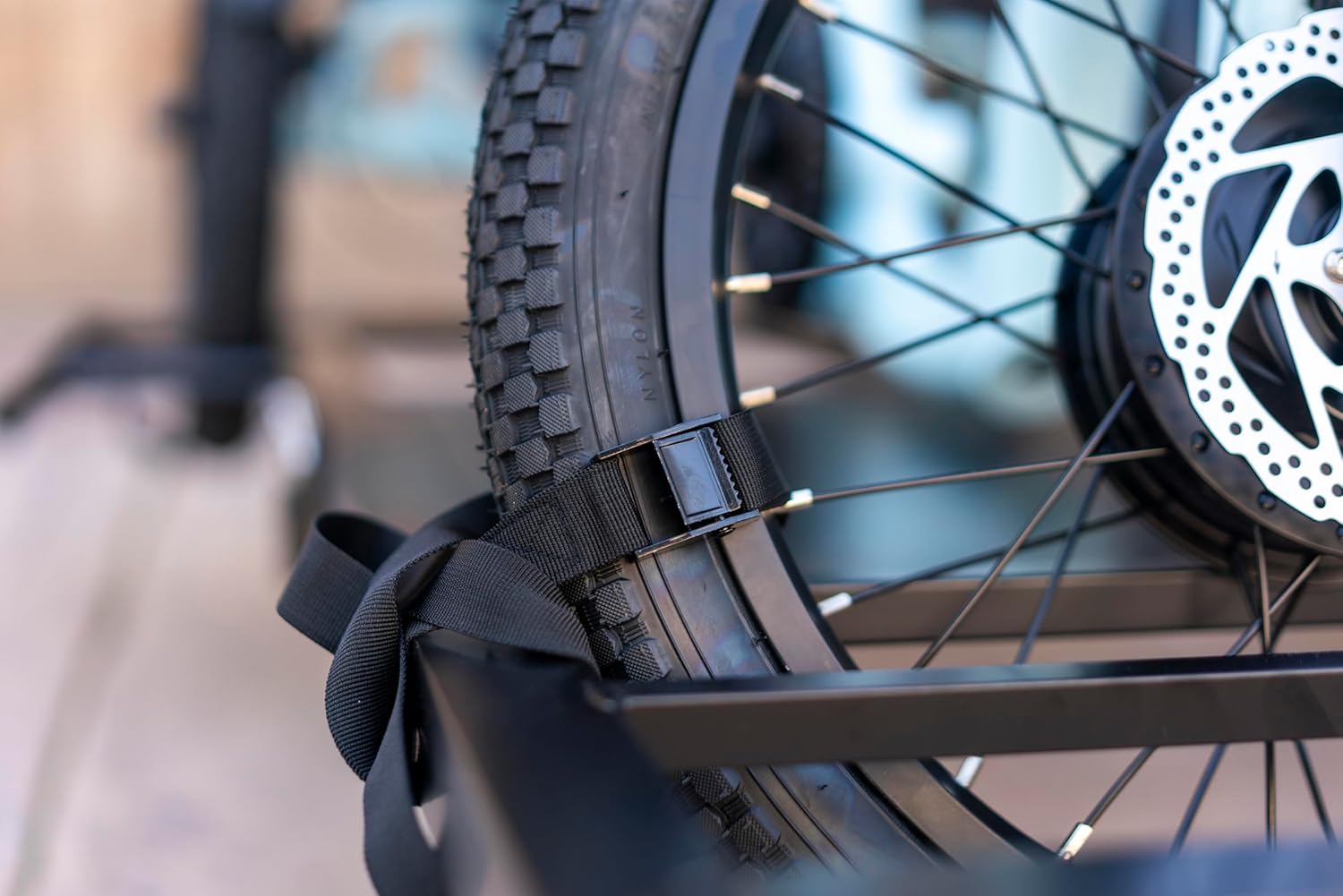 Estante de enganche para todos los neumáticos gruesos, triciclo eléctrico de aleación de acero, soporte de enganche de triciclo para enganche