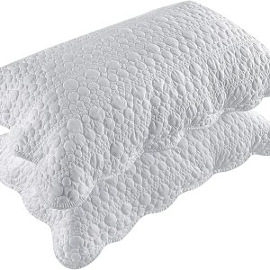 Juego de 2 fundas de almohada de tamaño estándar, ultra suaves y transpirables de 20 x 26 pulgadas, fundas de almohada acolchadas con cierre de Juego de 2 fundas de almohada de tamaño estándar, ultra suaves y transpirables de 20 x 26 pulgadas, fundas de almohada acolchadas con cierre de