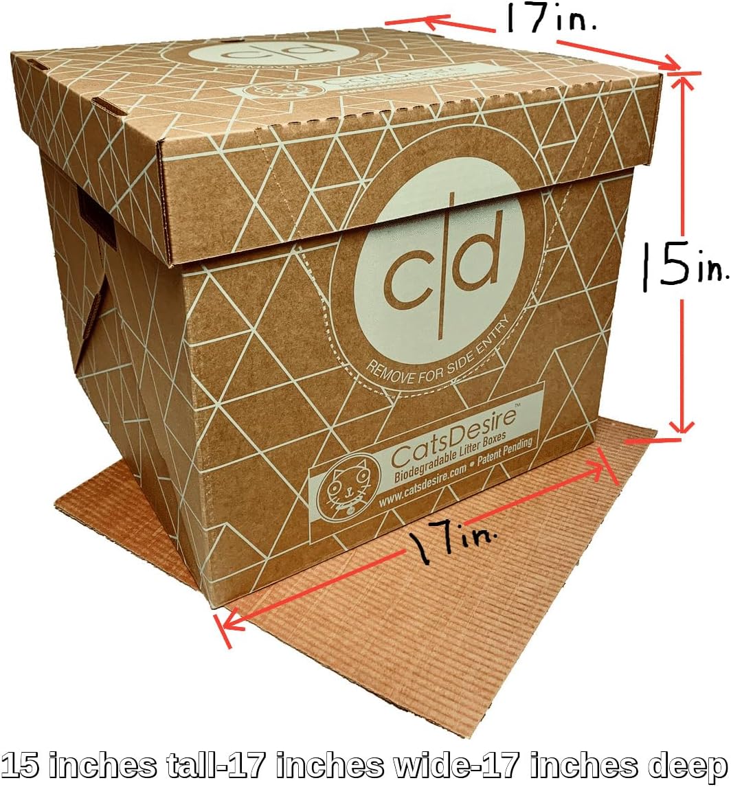 Caja de arena desechable con entrada superior o lateral, 4 juegos (15 pulgadas de alto cada uno)