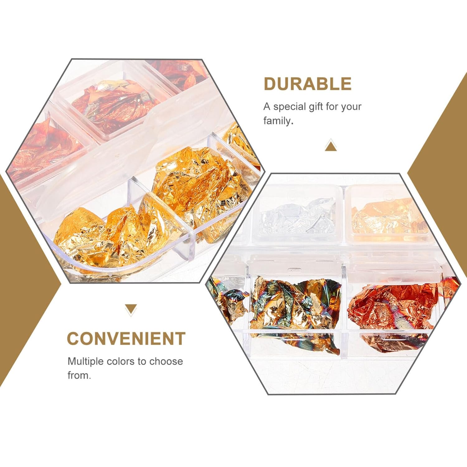 EXCEART 1 juego de relleno de decoración para manualidades de epoxi para manualidades, relleno de papel de aluminio, relleno de papel de aluminio de