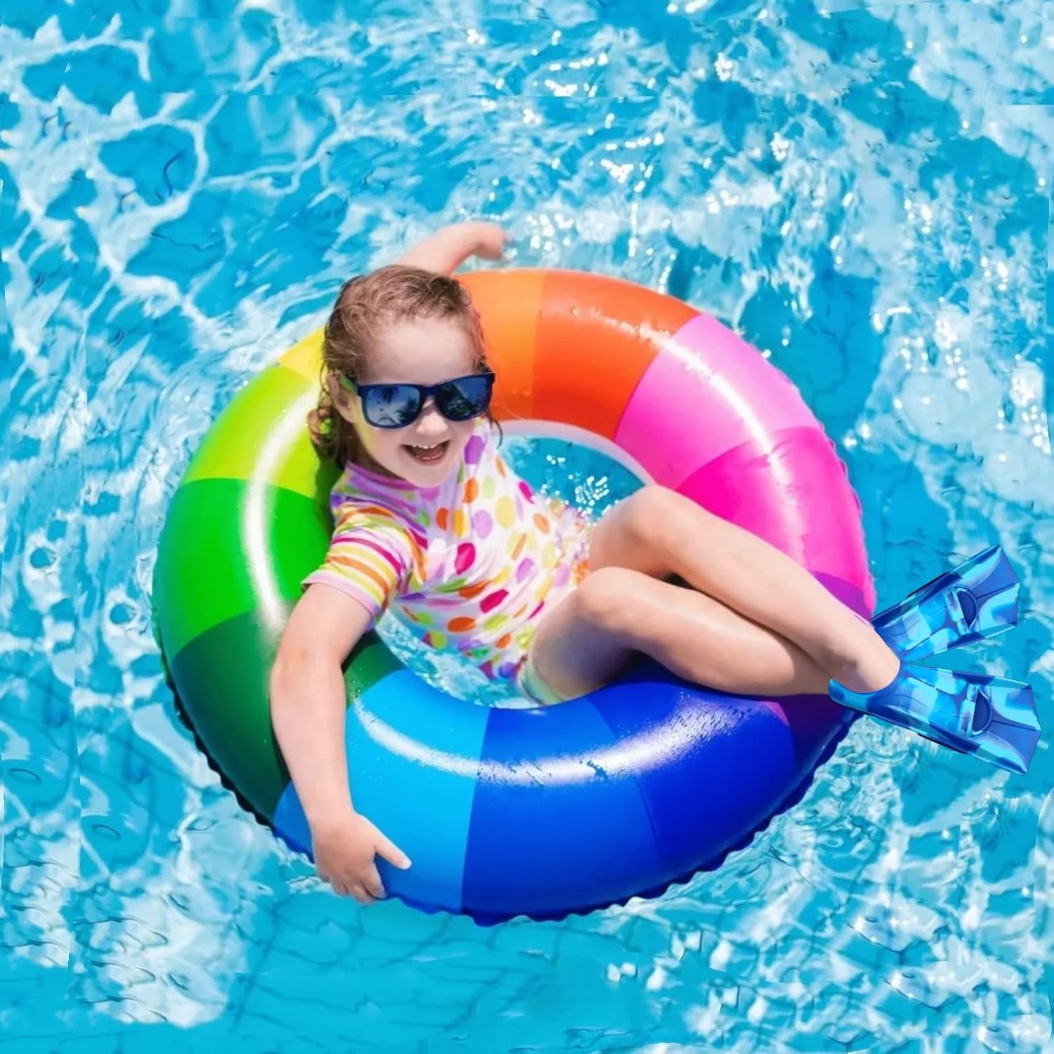 Aletas de natación para niños, cómodas aletas de silicona para nadar y bucear, tamaño adecuado para principiantes, niños, niñas, niños y adultos