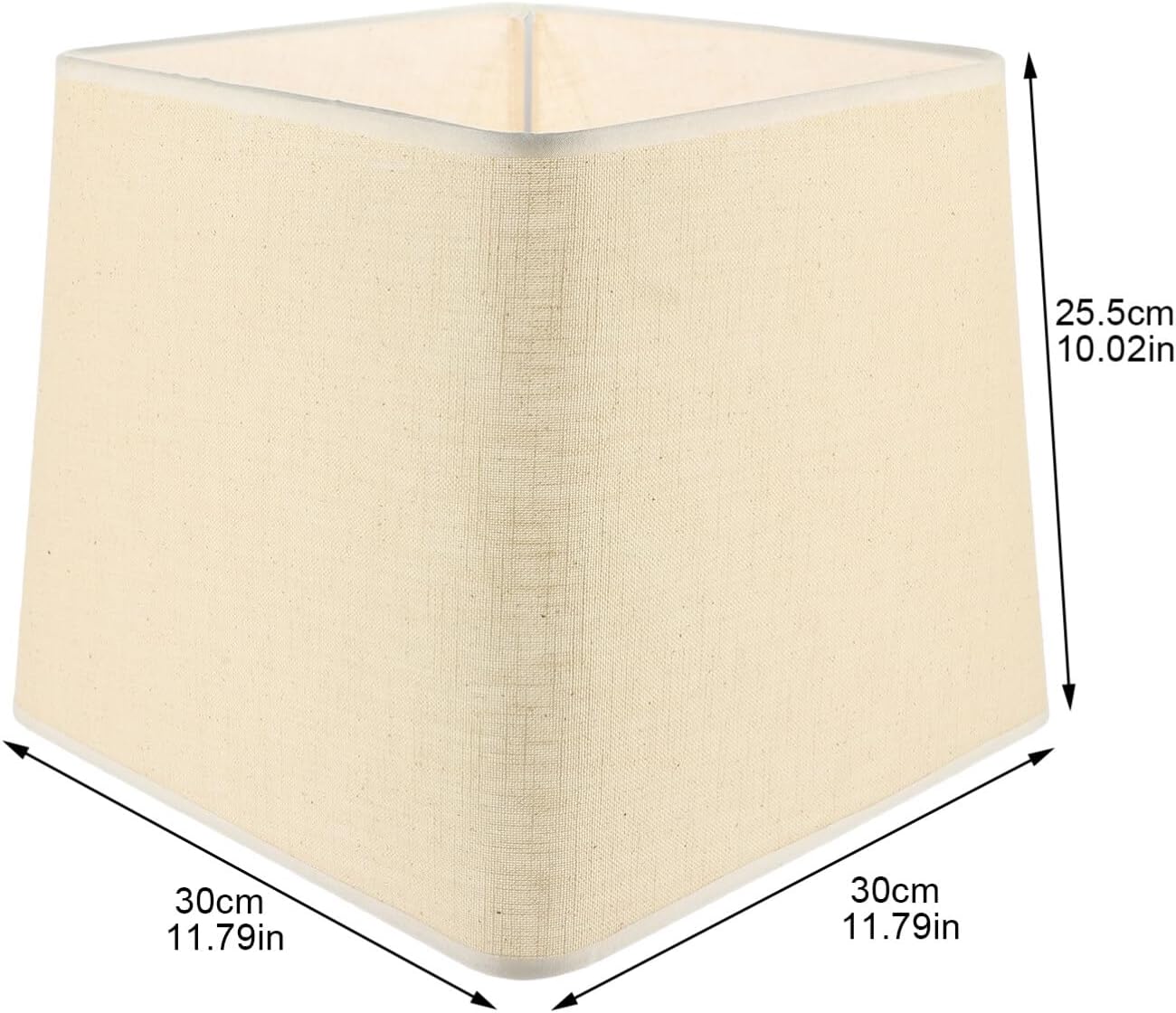 Holibanna Pantalla de tela de tela, pantalla cuadrada vintage para lámpara de tambor, pantalla de repuesto para lámpara de araña, cubierta de luz de