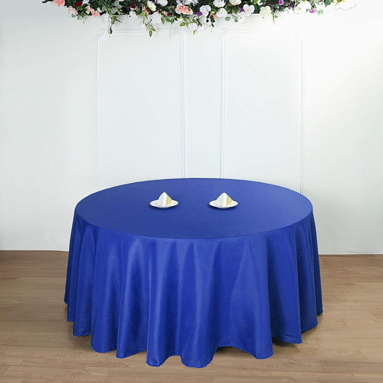 BalsaCircle – Mantel redondo patriótico del Día de los Veteranos de 132 pulgadas, 10 unidades, 132 pulgadas, color azul real, 4 de julio,