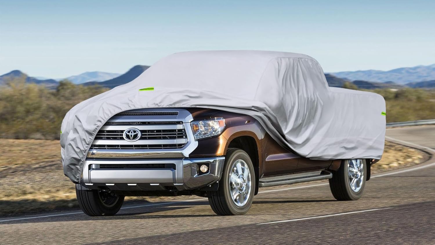 Funda para camioneta Toyota Tundra de 2021 a 2024 (Crew MaxDouble Cab), cubierta completa impermeable para todo tipo de clima, protección contra el