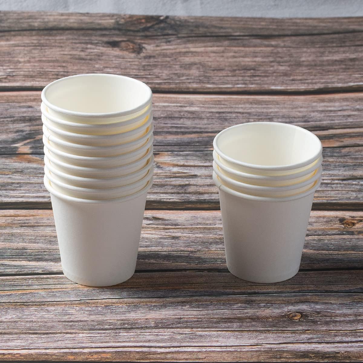 PakTalk Paquete de 400 vasos de papel de 3 onzas líquidas, tazas de café expreso blanco, vasos desechables para lavamanos, tazas de papel pequeñas