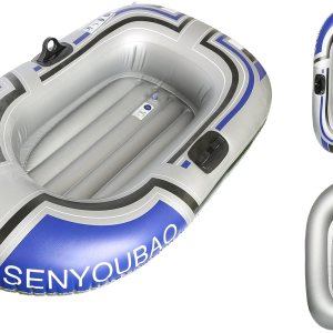 Bote inflable, balsa flotante para piscina, lago para adultos, balsa portátil para barco de pesca para lago con bomba de mano Bote inflable, balsa flotante para piscina, lago para adultos, balsa portátil para barco de pesca para lago con bomba de mano