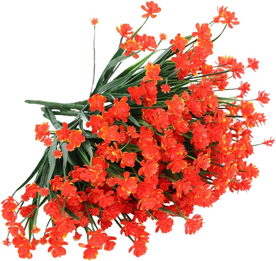 Plantas y flores artificiales para exteriores, resistentes a los rayos UV
