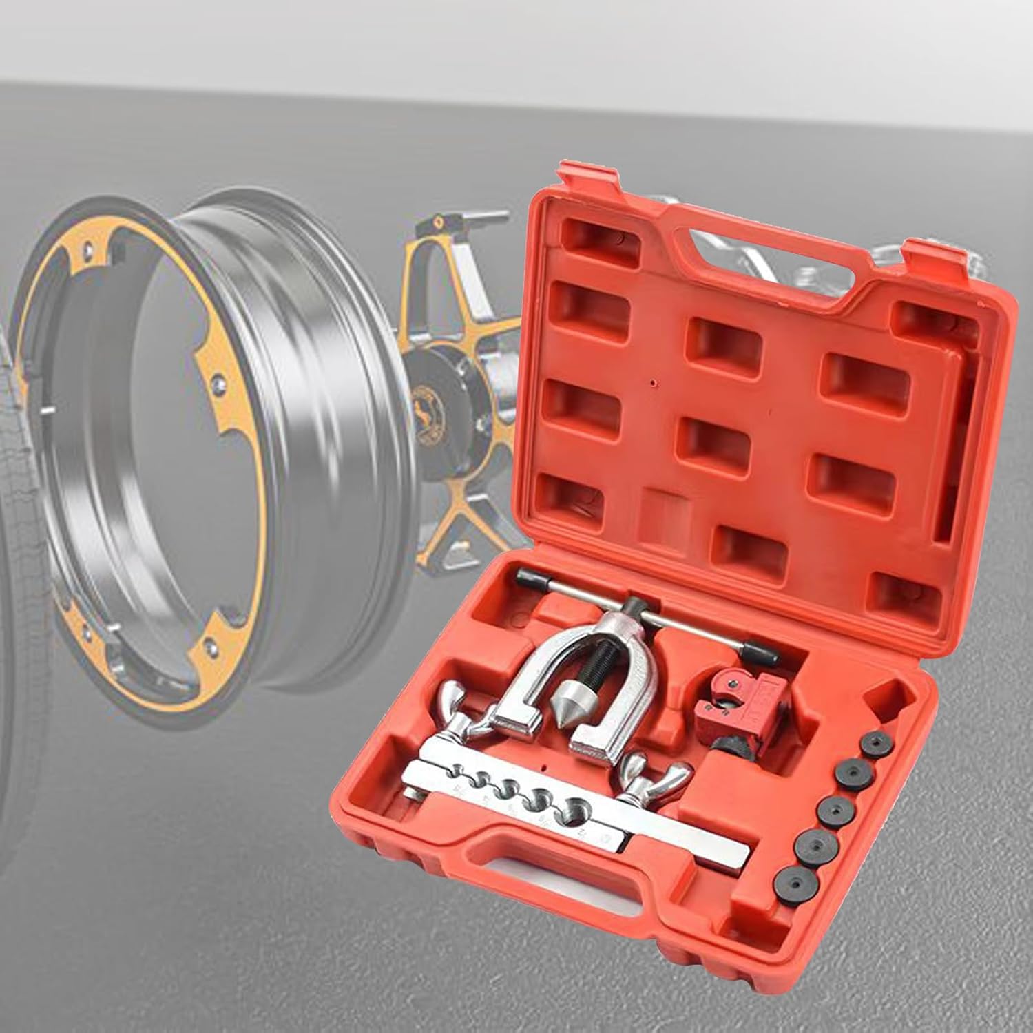 Legines Línea de freno de 25 pies 316 pulgadas + 16 piezas de accesorios de línea de freno+línea de freno Kit de herramientas de doble y simple