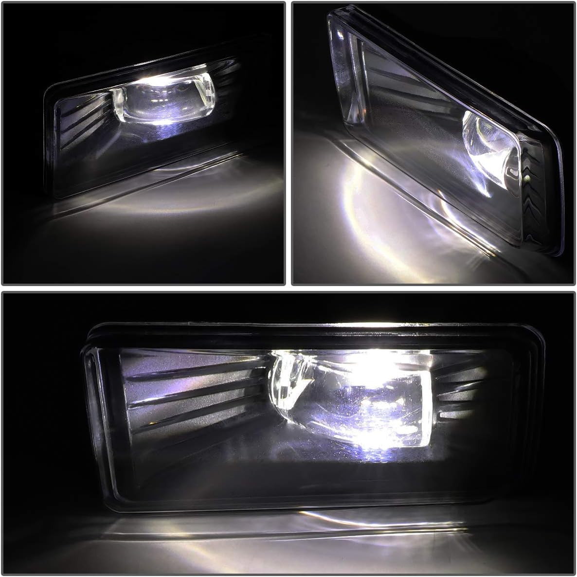 DNA MOTORING FL-ZTL-263-SM – Luz antiniebla LED con bisel e interruptor compatible con Escalade 07-08  Avalanche 07-13  07-15 Silverado