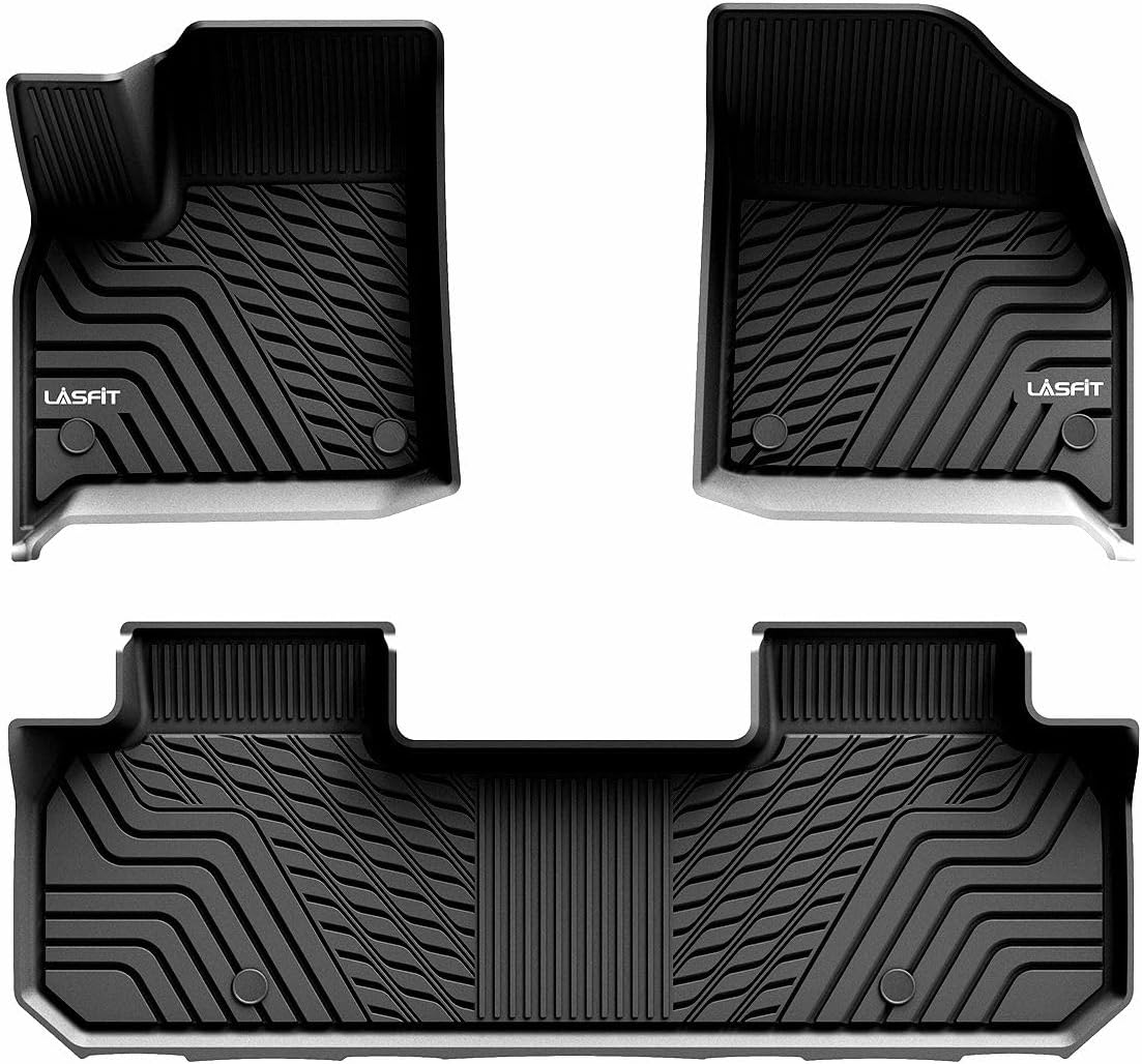 LASFIT Alfombrillas para Chevrolet Traverse 2019-2023, alfombrillas de TPE para todo tipo de clima, revestimientos de piso de ajuste personalizado,