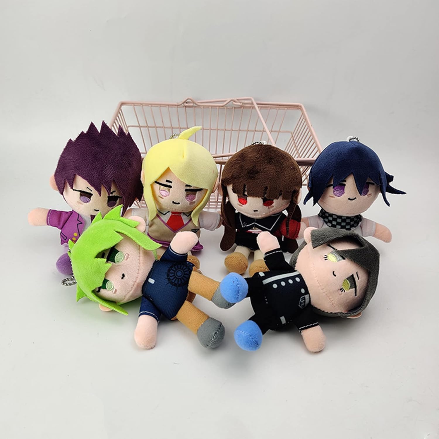 Juguete lindo de la felpa del personaje del juguete de la felpa de 6pcs Dann-gearompa, material de relleno del algodón de los PP