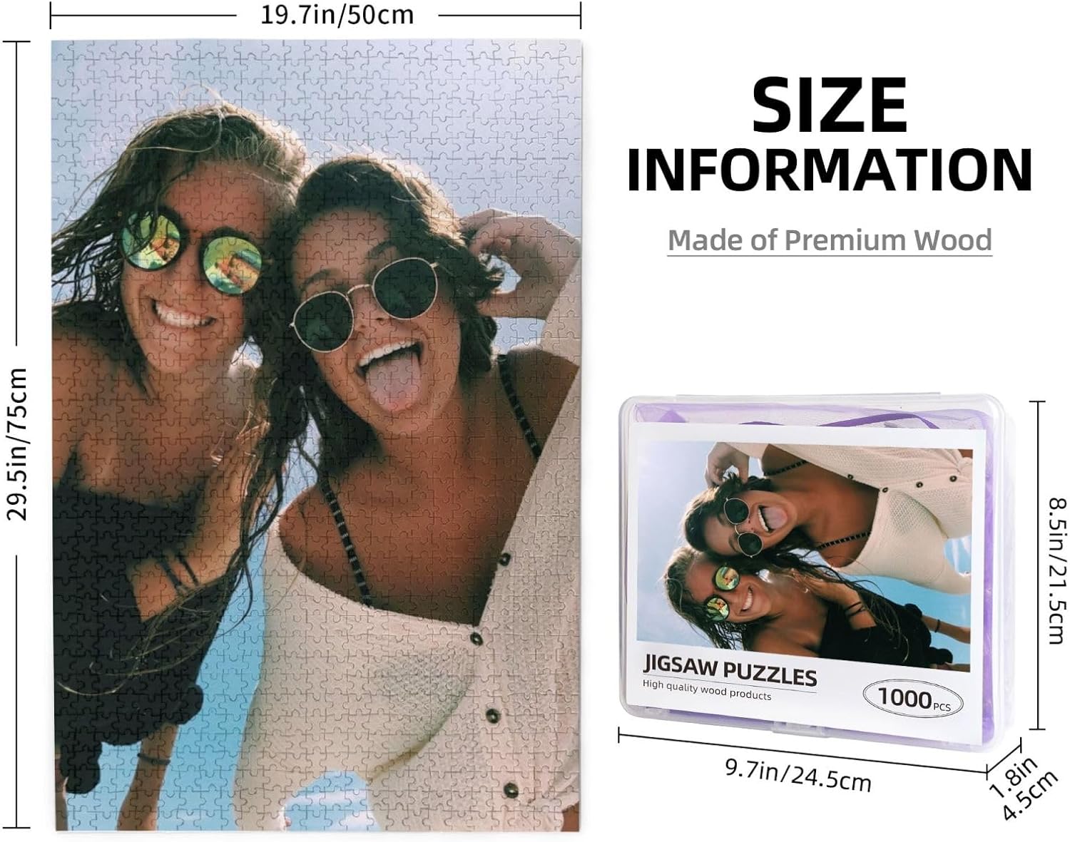 Rompecabezas personalizado de fotos, fotografías, rompecabezas con imagen personalizada, rompecabezas de 1000500300 piezas, regalos personalizados