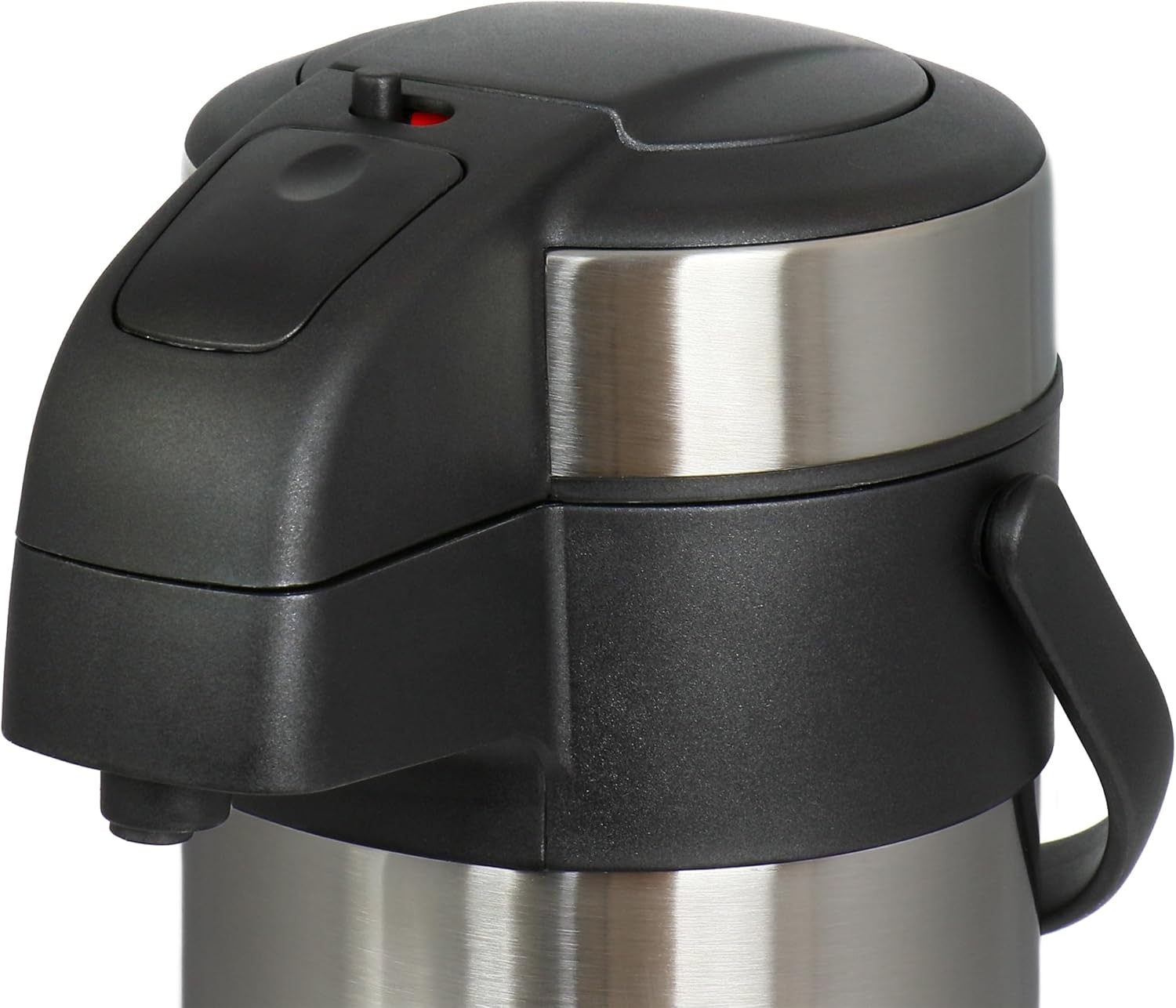 MegaChef 3 litros de acero inoxidable vacío cuerpo bomba tapa aire olla