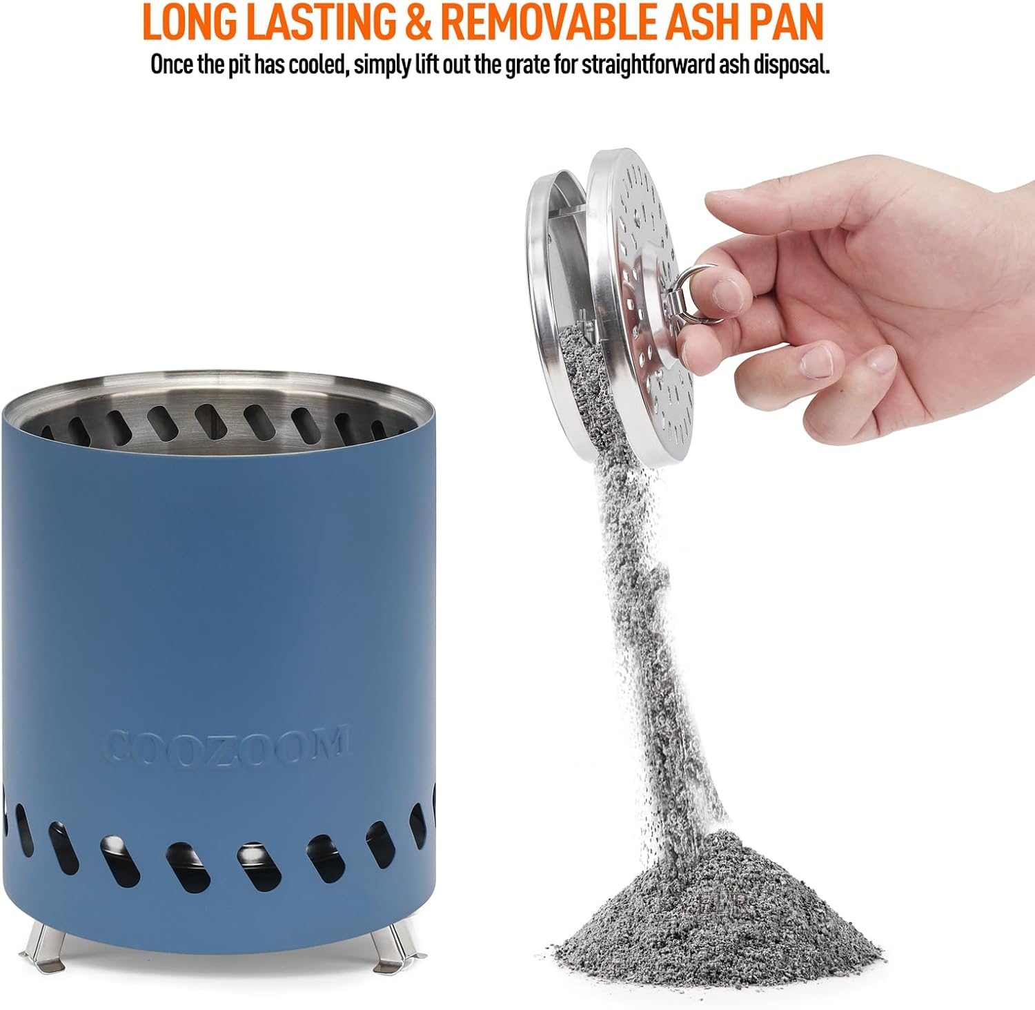 Chimenea portátil de mesa 8 “x 5.5” Mini estufa de acero inoxidable para exteriores con soporte, hoguera de mesa de bajo consumo de humo alimentado