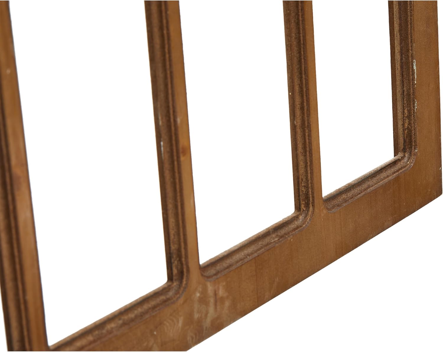 Sintosin Marcos de ventana de granja para decoración de pared de sala de estar de 20 x 32 pulgadas, marco de ventana de madera rústica arqueada