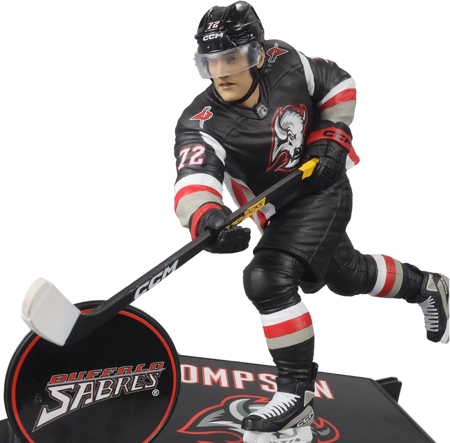 McFarlane Toys – Tage Thompson (Buffalo Sabres) Figura posada de la NHL de 7 pulgadas, Picks deportivos de McFarlane