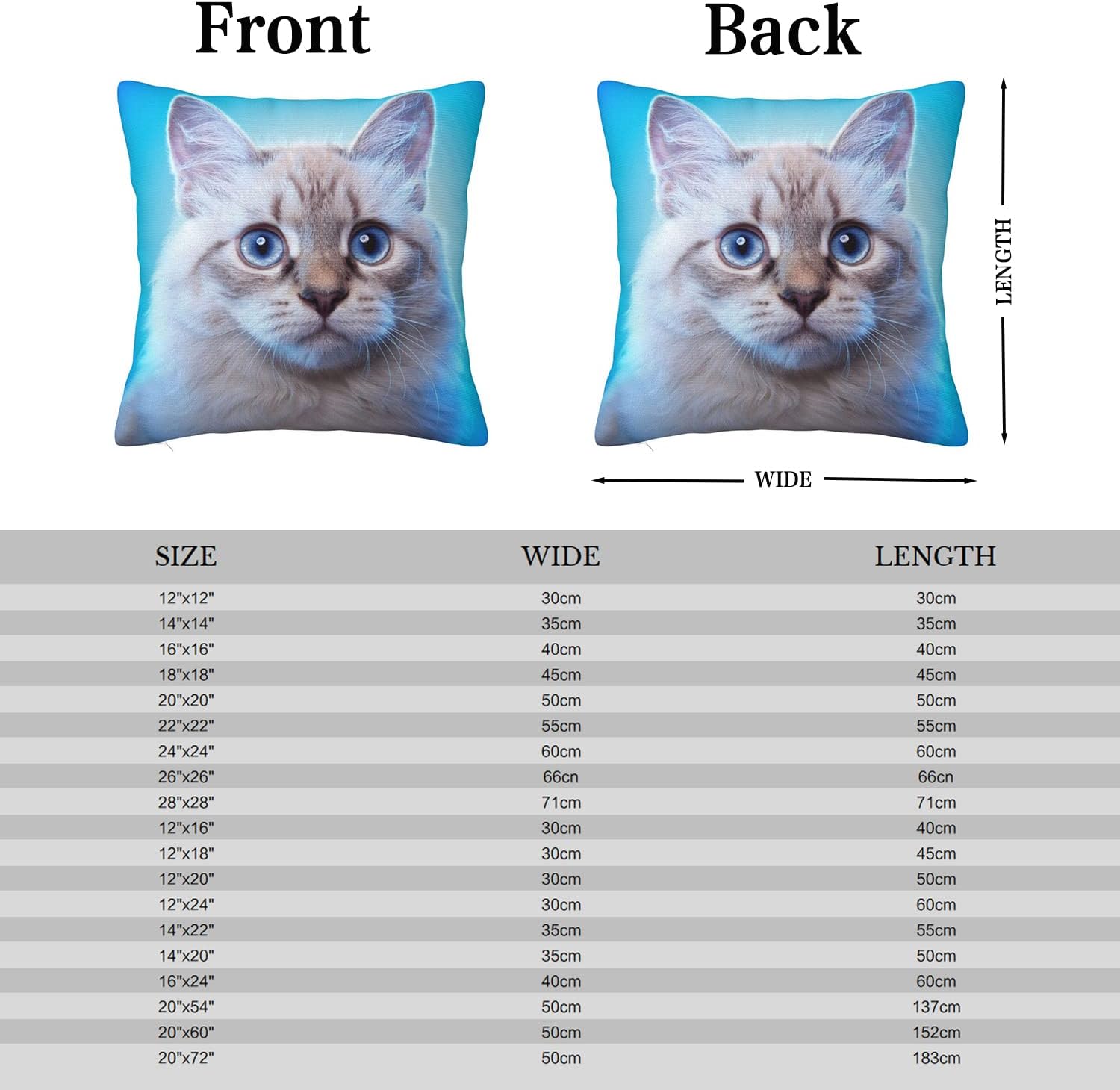 GYETPONG Funda de almohada personalizada con amor, foto de pareja o texto para exterioresinteriores, funda de almohada de diseño personalizado,