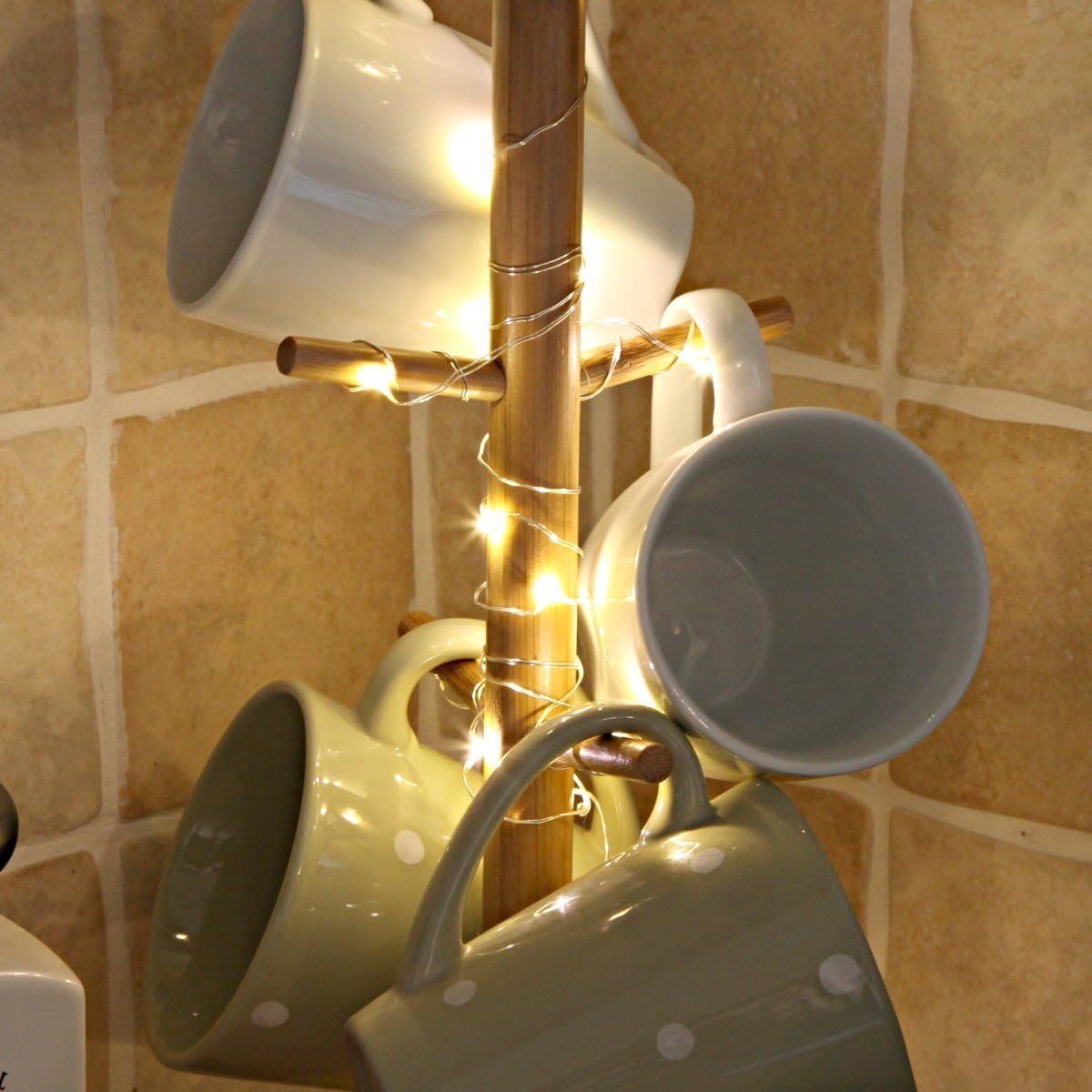 Paquete de 12 Guirnalda de luces de hadas de 8 modos con temporizador, 20 luces LED en cable plateado de 6.5 pies, luces de hadas alimentadas con