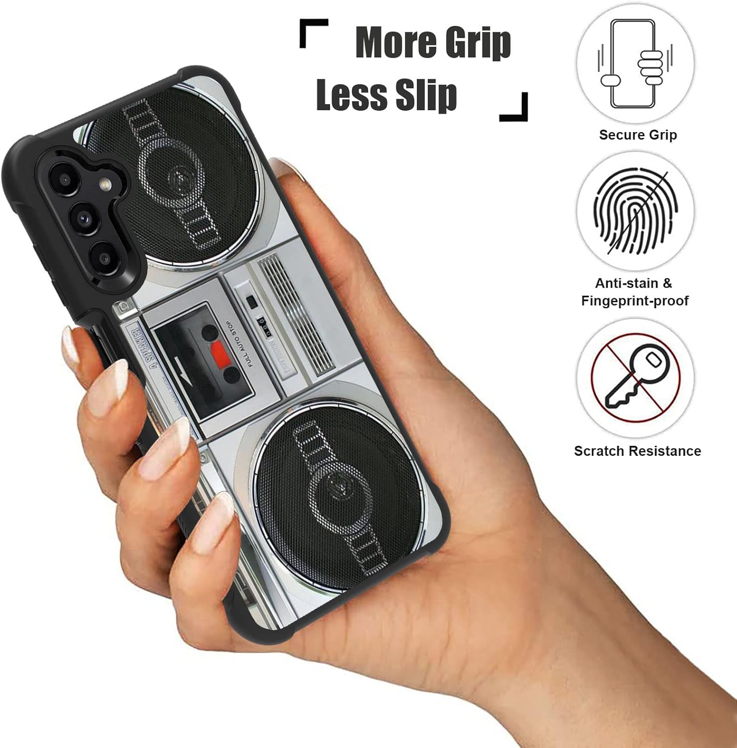 Funda para Samsung Galaxy A13 5G, resistente 3 en 1, plástico duro híbrido y silicona suave, a prueba de golpes, funda protectora para Samsung