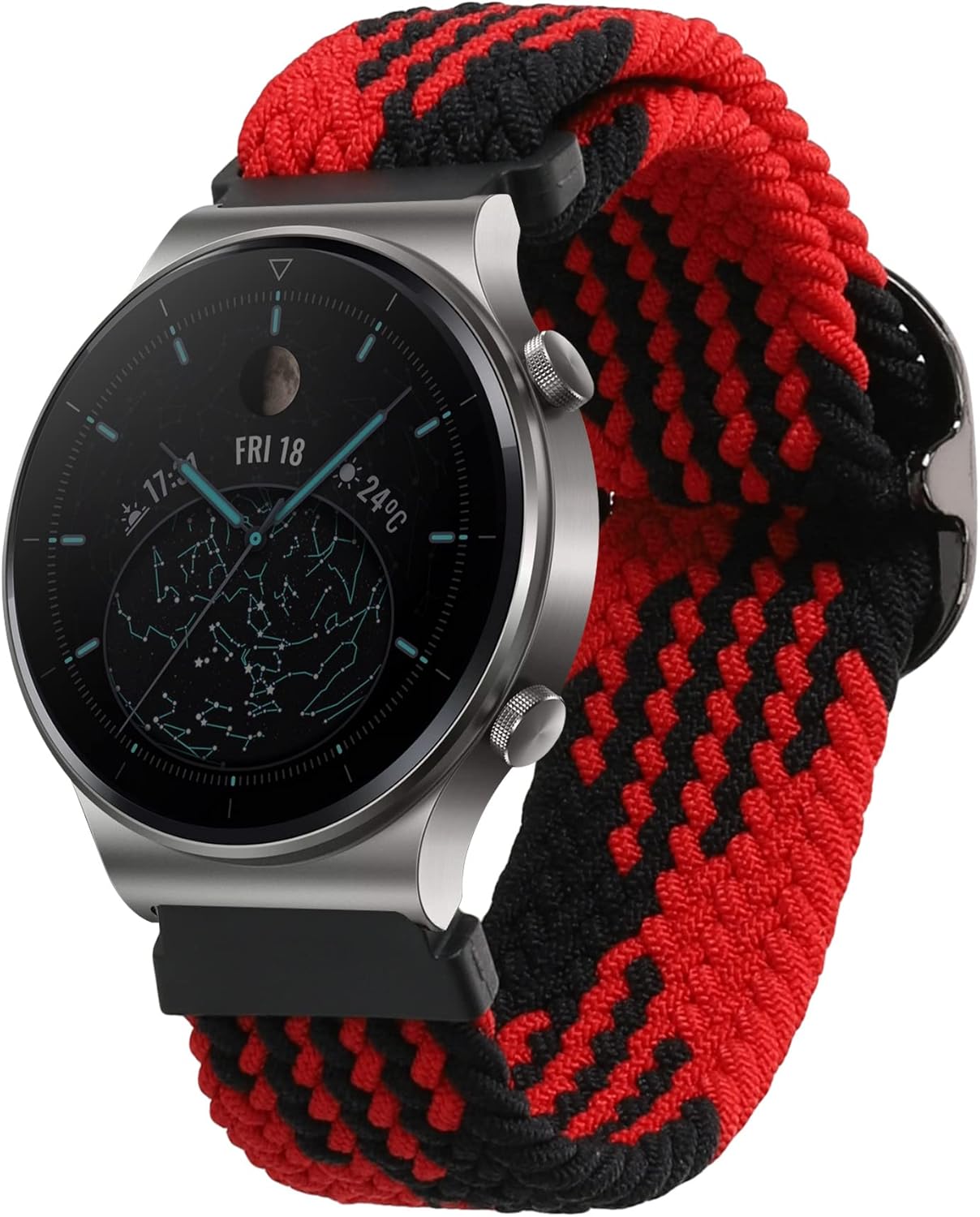 kwmobile Correa de nailon compatible con Huawei Watch GT2 Pro  GT2 (1.811 in)  GT 2e – Correa de repuesto para rastreador de actividad física