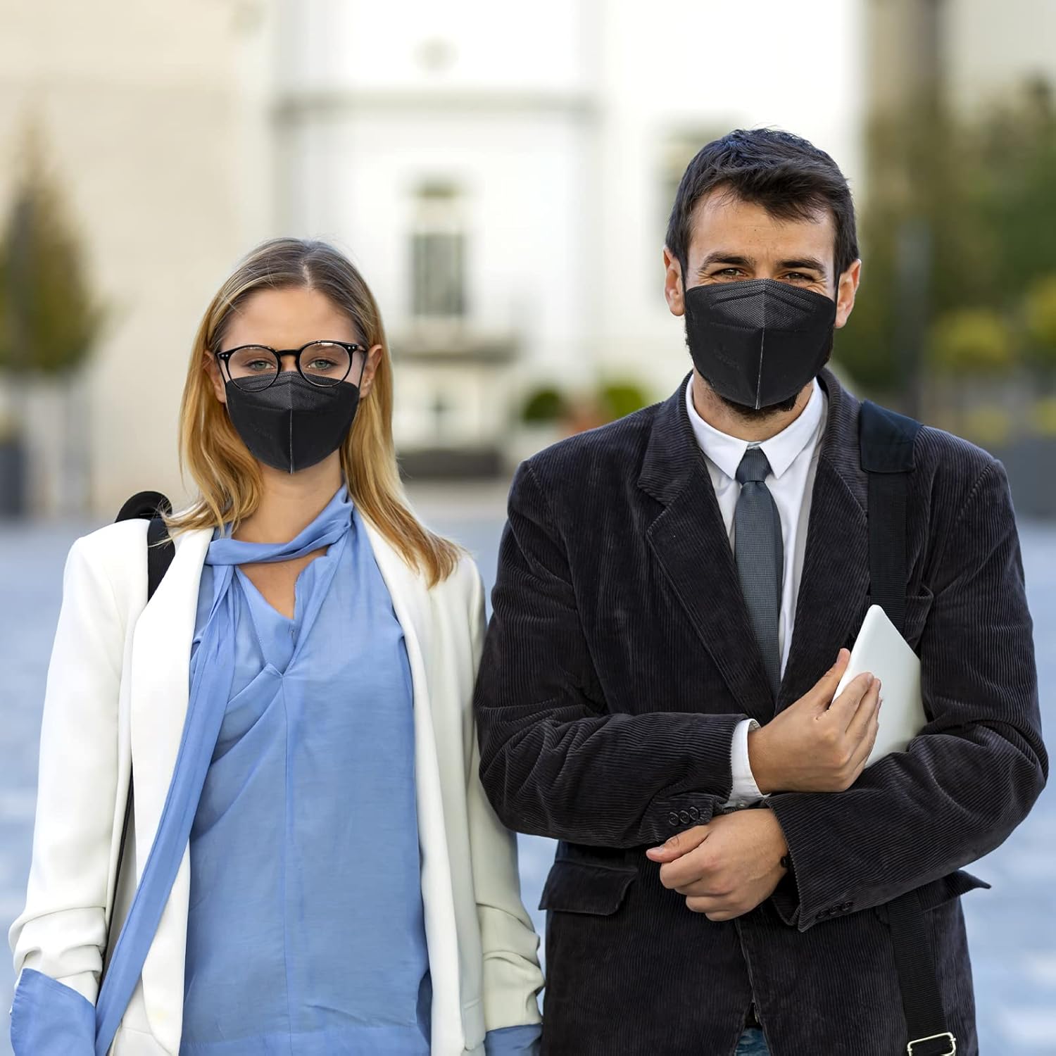 SOOQOO 50 mascarillas KN95 para Audlts (negro)