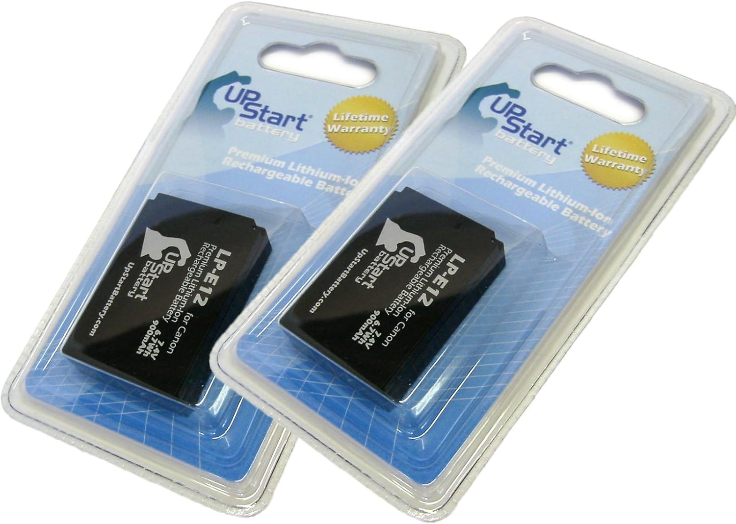 Paquete de 2 baterías de repuesto para Canon SL1 – Compatible con Canon LP-E12 batería de cámara digital – Compatible con EOS 100D EOS M (900mAh