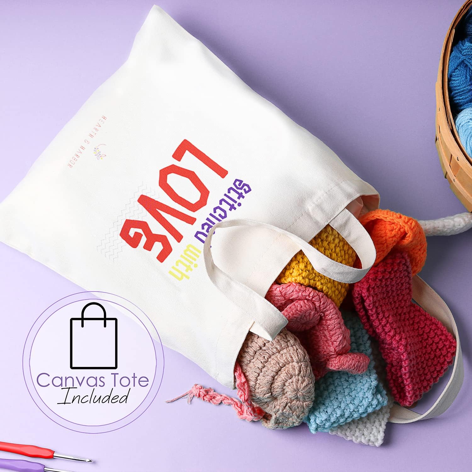 Kit de ganchillo para principiantes y adultos, kit de ganchillo para principiantes para adultos y niños, juego de ganchillo de 80 piezas con guía