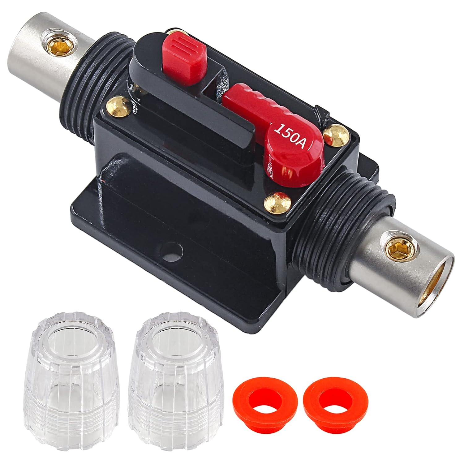 Fusible auto del coche del disyuntor reiniciable 150A, fusible de reinicio manual para proteger el sistema de audio 12V-24V DC