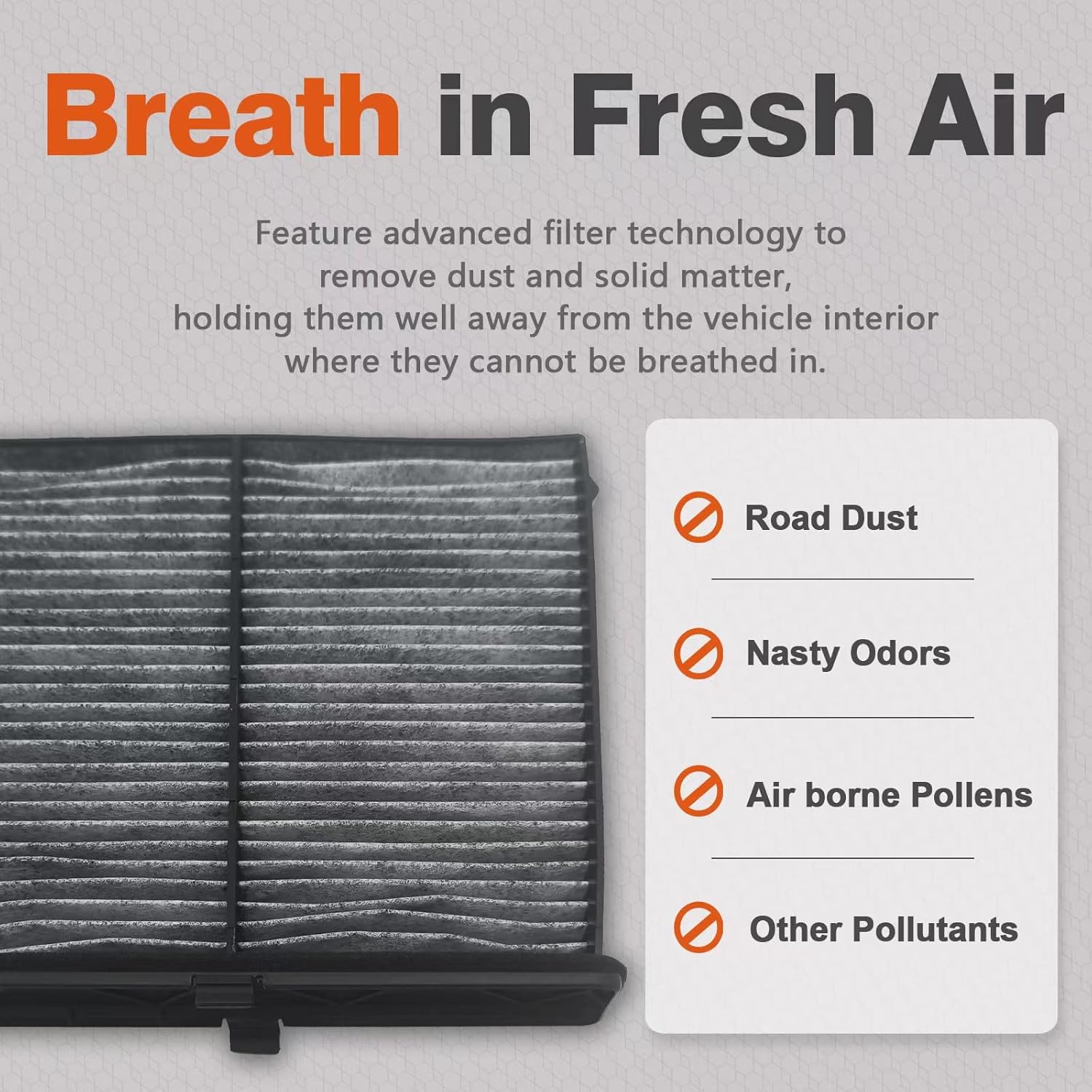 Filtro de aire de cabina JHMZD3, se adapta a Mazda 3 2019-2022, Mazda CX-30 2020-2022, Mazda CX-50 2023, reemplazar BDTS-61-J6X, BDGF-61-J6X,