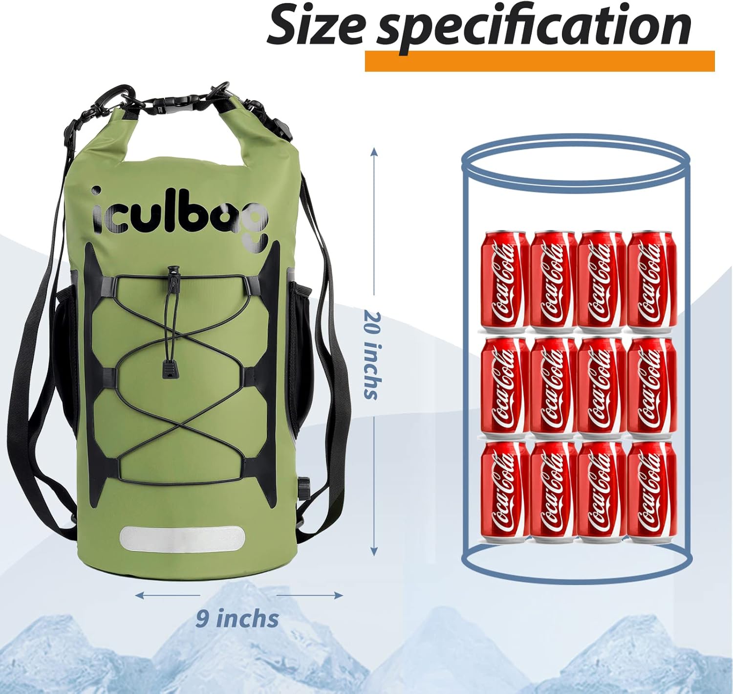 25cans Small Insulated Cooler Bag Backpack Waterproof Leak Proof Soft Sided Backpack Cooler Soft Bag for Camping Hiking Beach Travel Men Women 12
