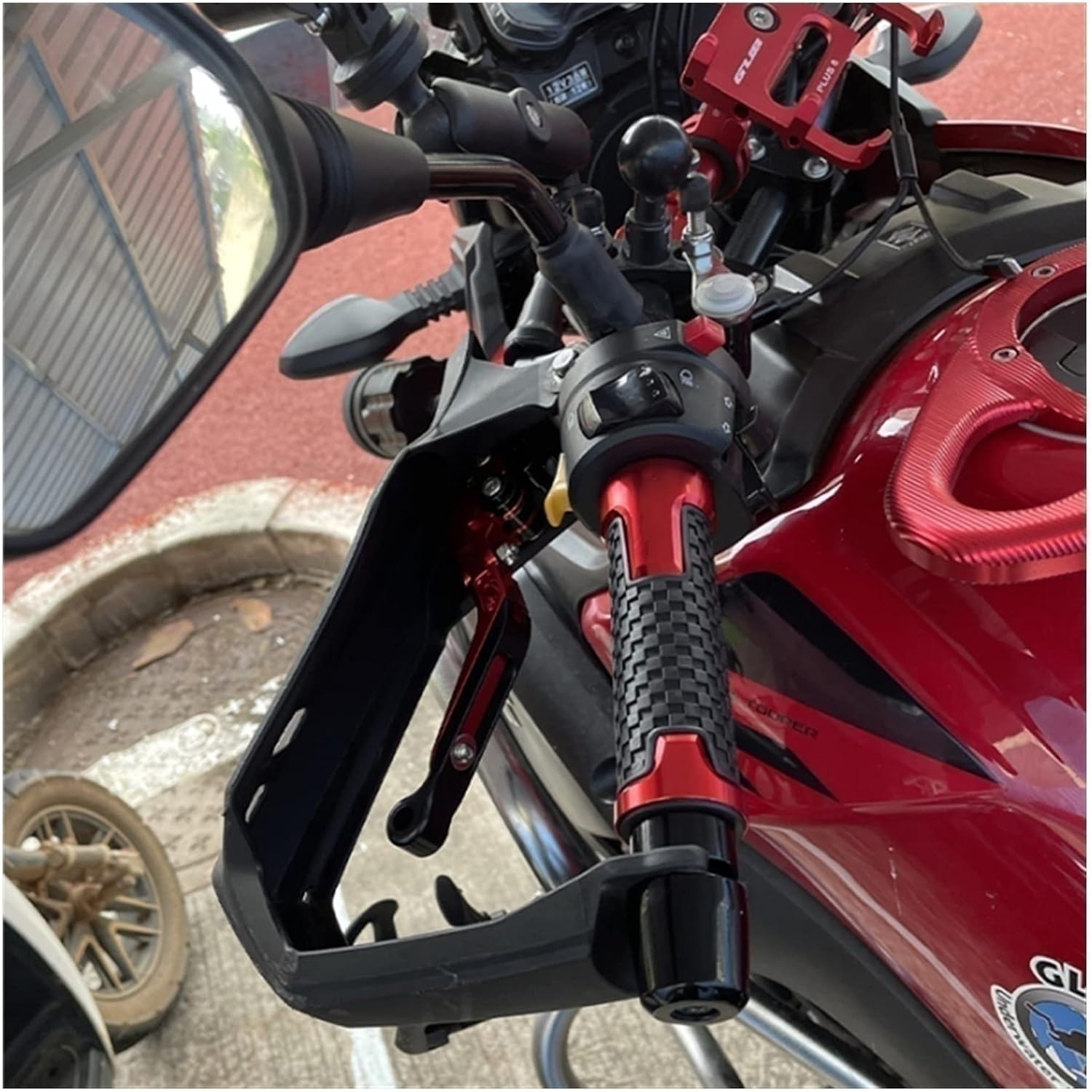 JOLAU Para Suzuki GIXXER SF 250 Manillar de la Motocicleta Agarraderas de la Manillar de la Manillar de la Motocicleta Puños Extremo
